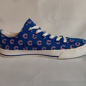 Row One Unisex Canvas Chicago Cubs Victory Fashion Sneakers M's 5 W's 6.5